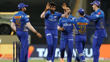 IPL 2022: Jasprit Bumrah’s Three-Wicket Haul Helps Mumbai Indians Restrict Delhi Capitals to 159/7